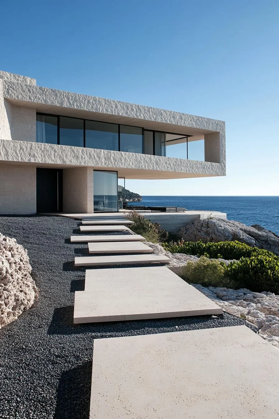 A Cloud-Like Home on the Cliffside