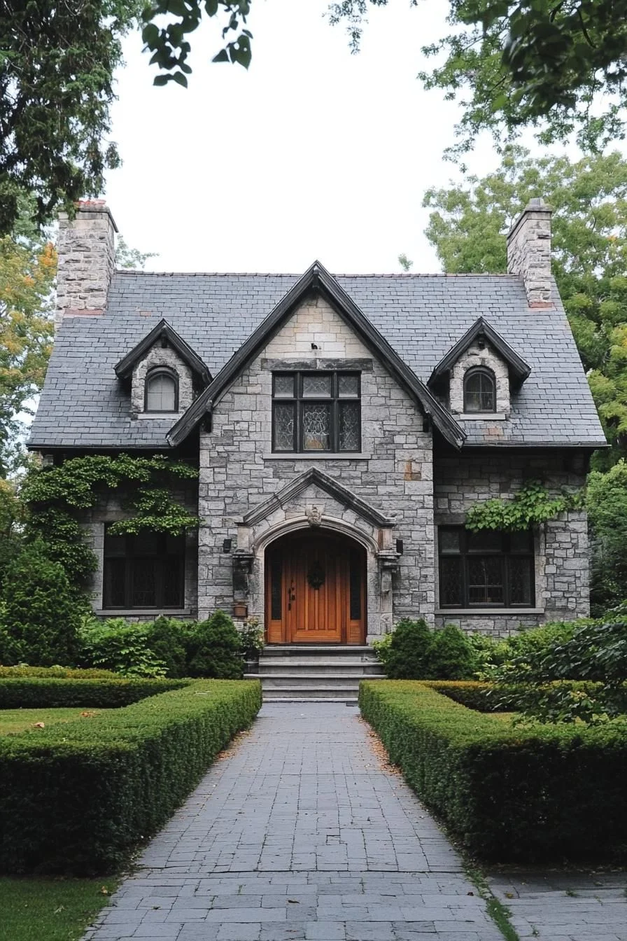 A Stone Cottage Built with Masonry Craft
