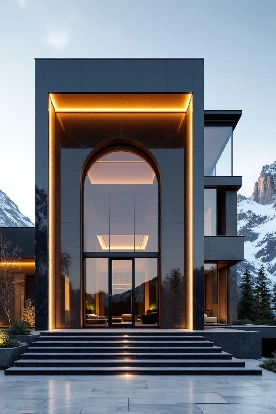 Evening Radiance at a Majestic Portal