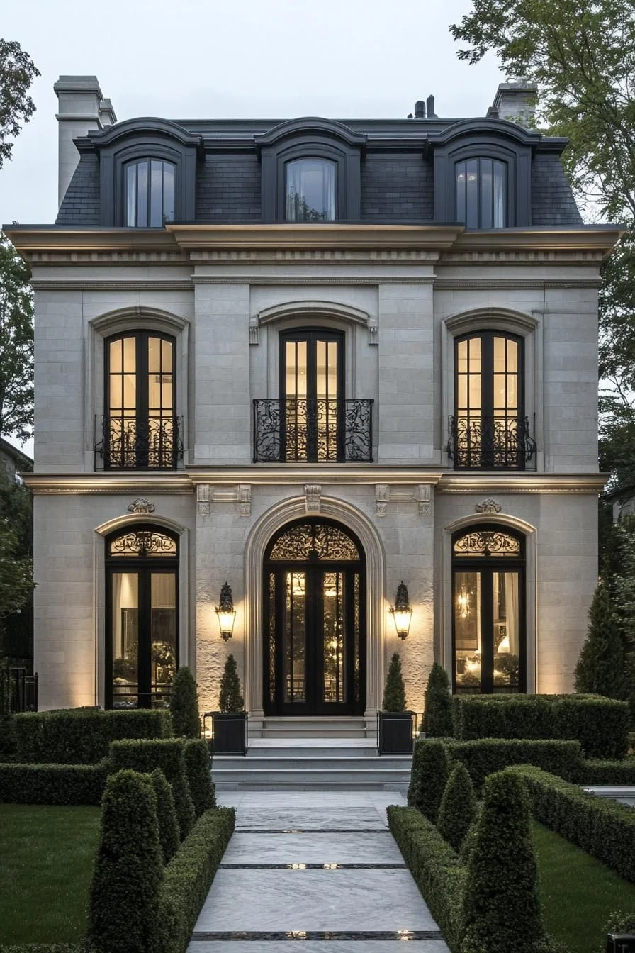 A Modern Neoclassical House with a Twist
