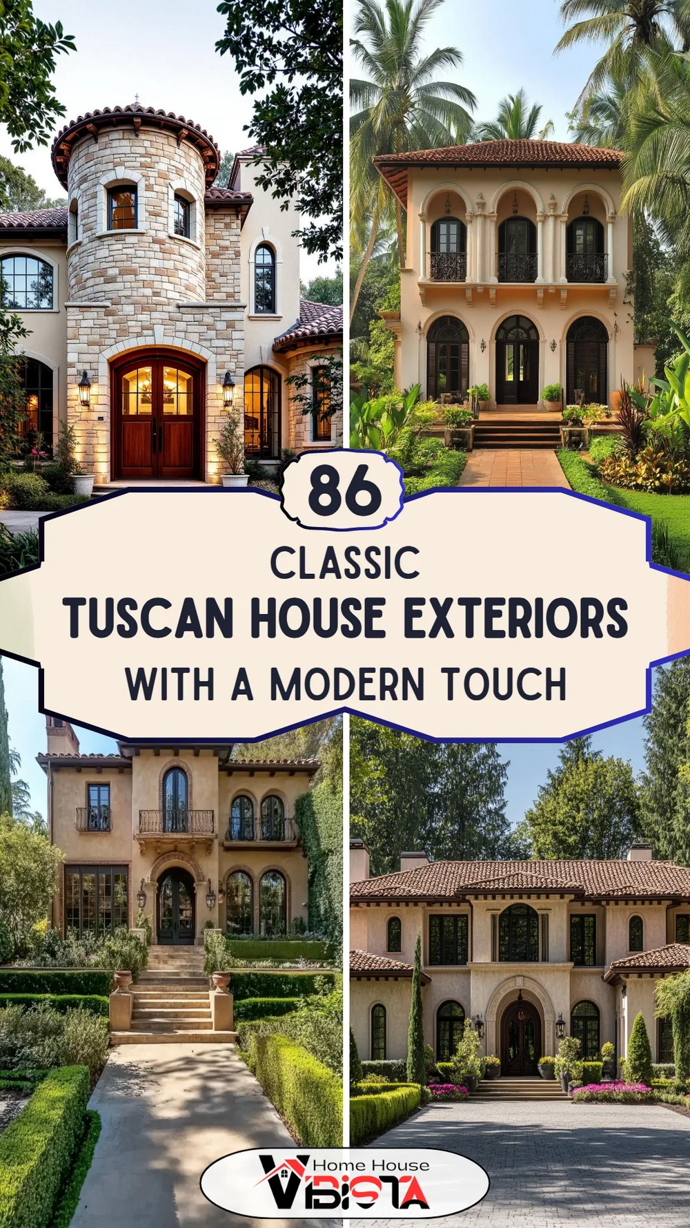 86 Classic Tuscan House Exteriors with a Modern Touch