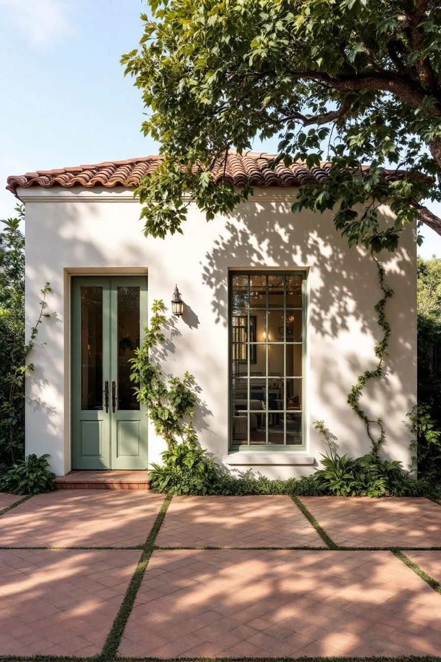 Sunlit Charm in Green at a Spanish Oasis