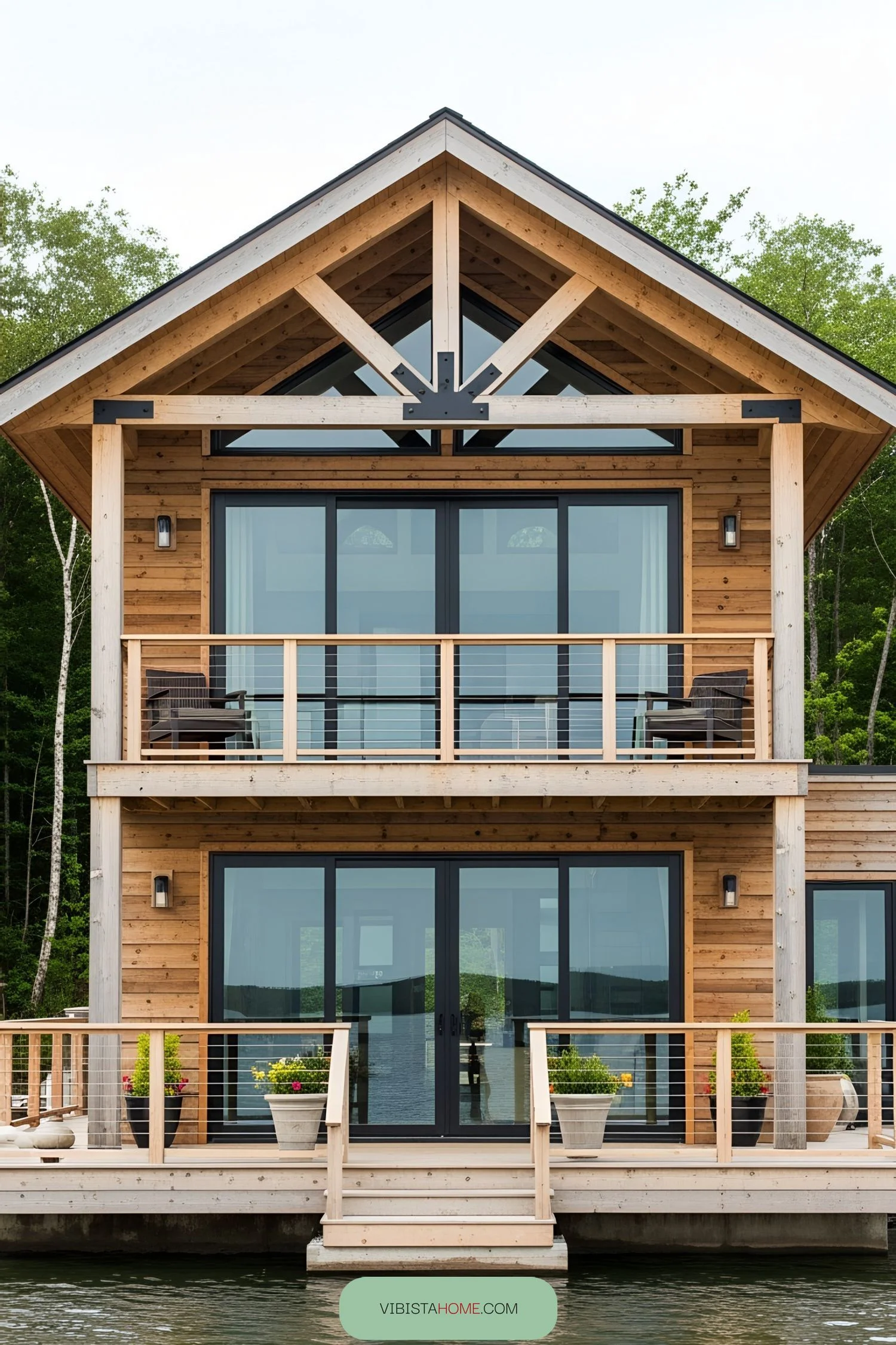 Timber-Framed Floating Oasis Retreat