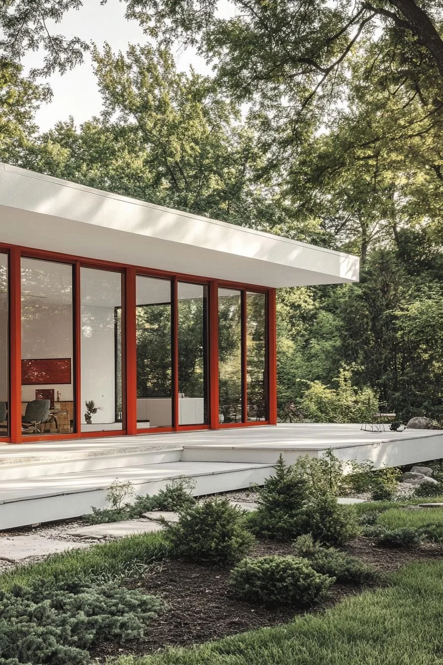 Retro Design Surrounded by Greenery