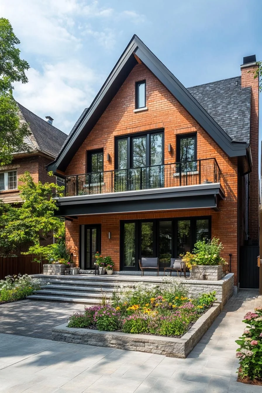 Brick House with a Touch of Green