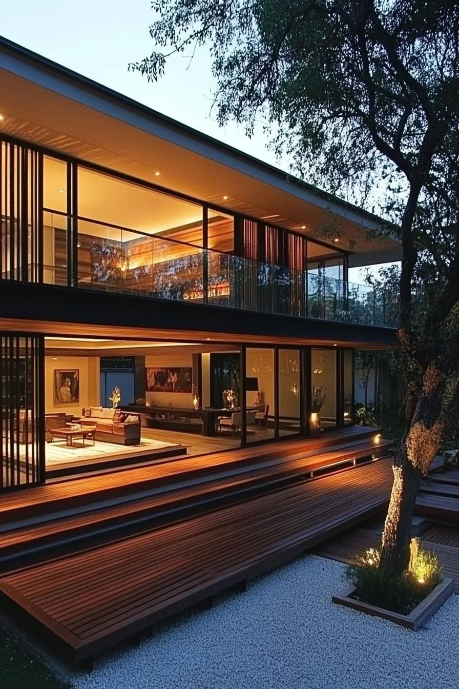 A Peaceful Thai Home at Dusk