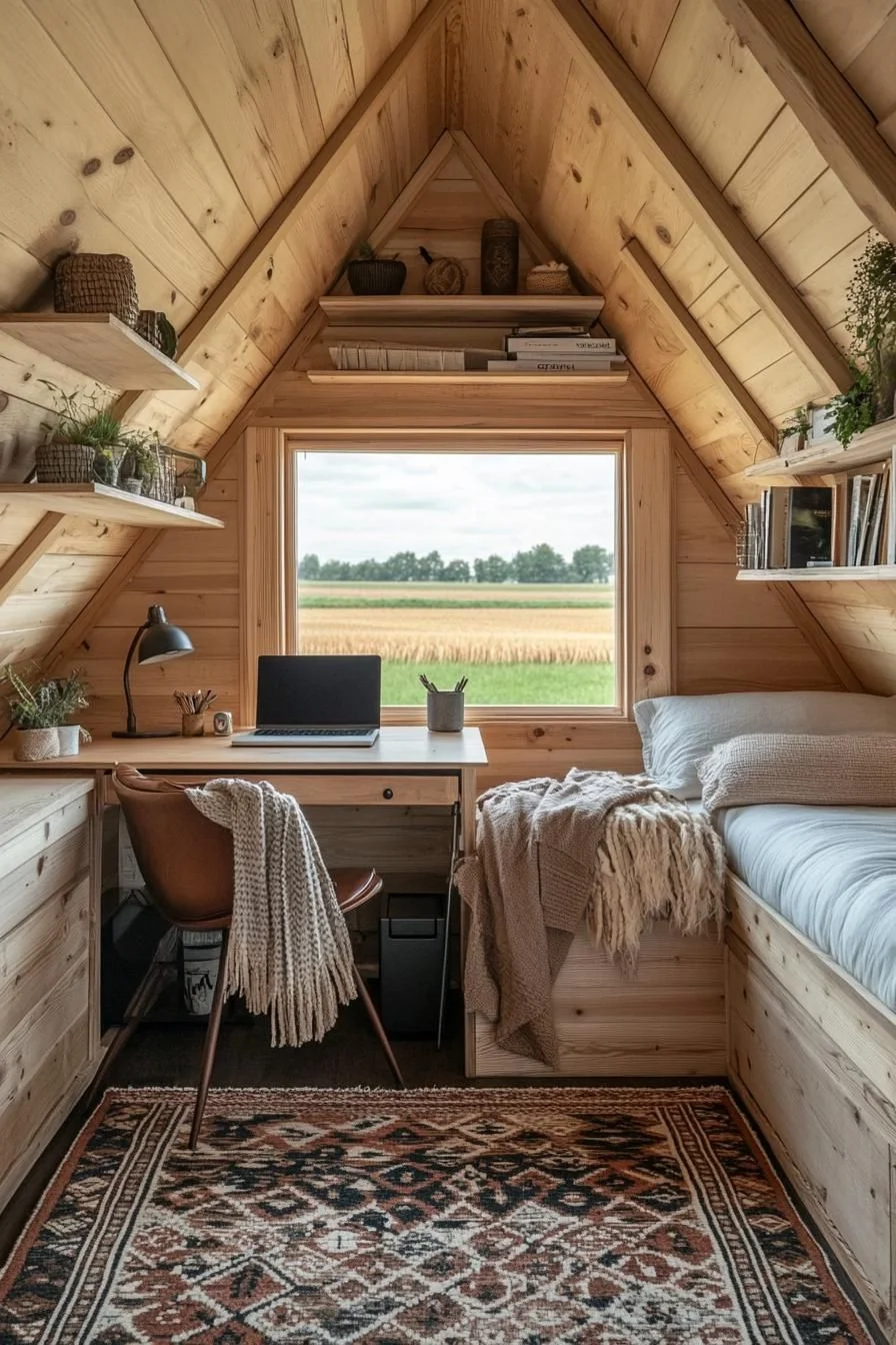 A Compact A-Frame Nook With A View
