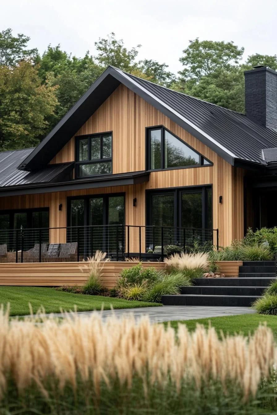 A Serene Retreat in the Modern Woodland