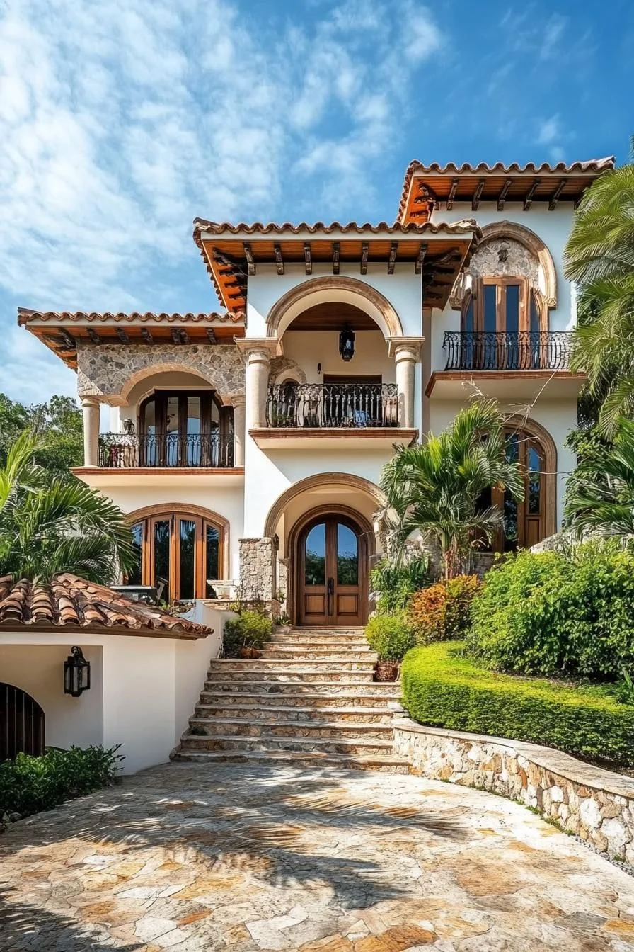 A Mosaic-Filled Arched Villa