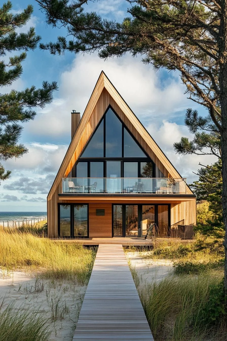An A-Frame Home Surrounded by Nature
