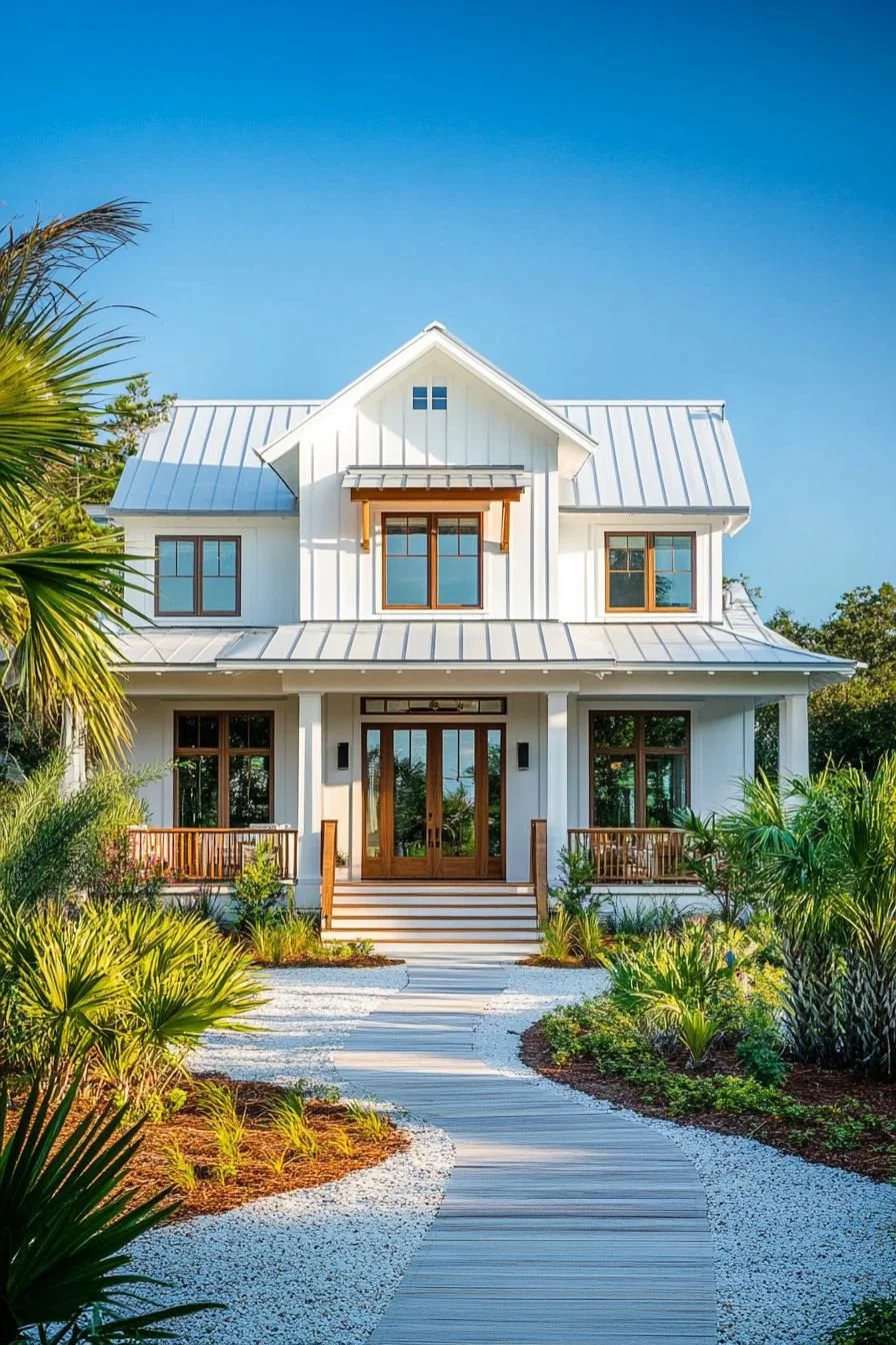 An Elegant Coastal House with Architectural Flair
