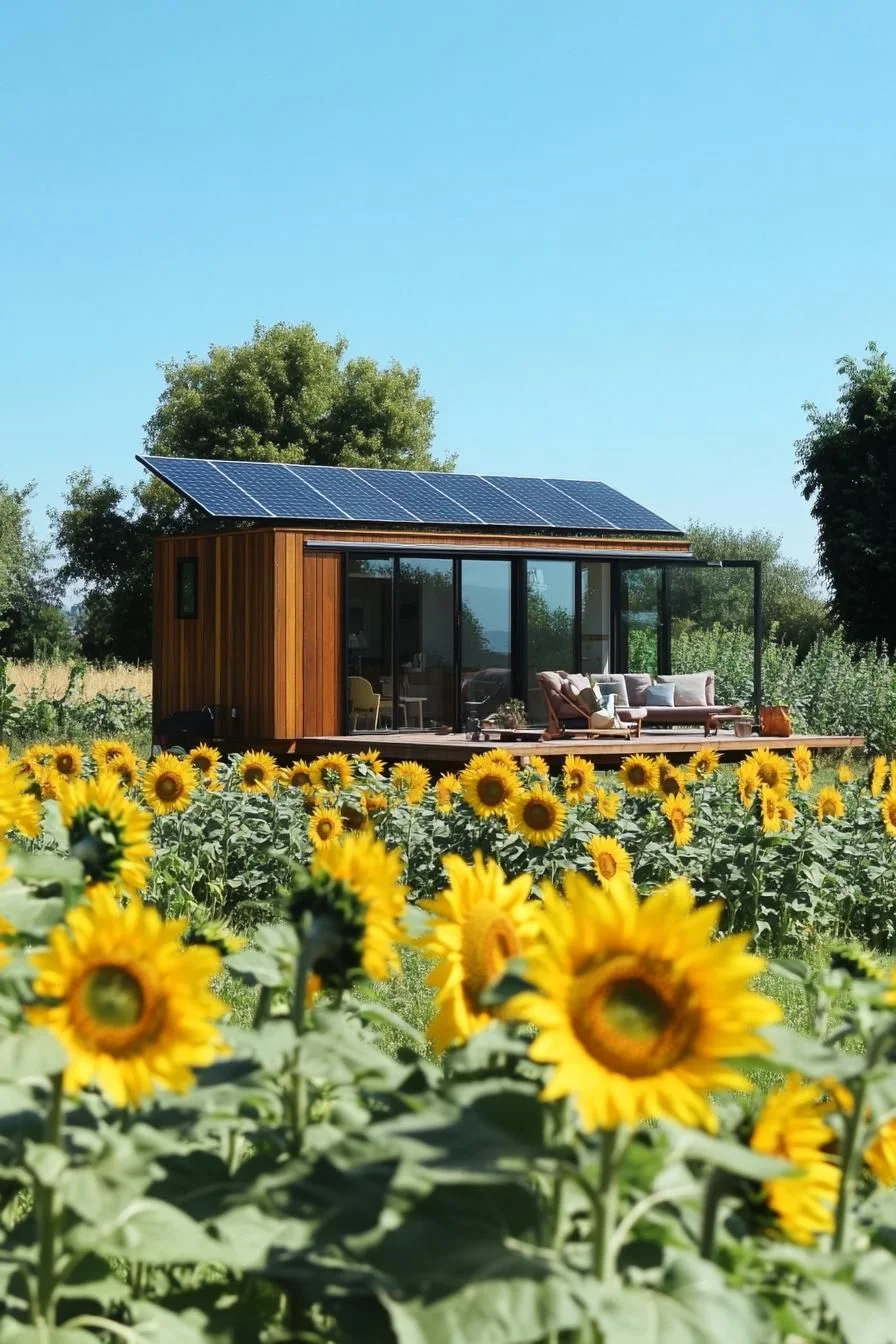 Solar Panels Built Into Flat Rooflines