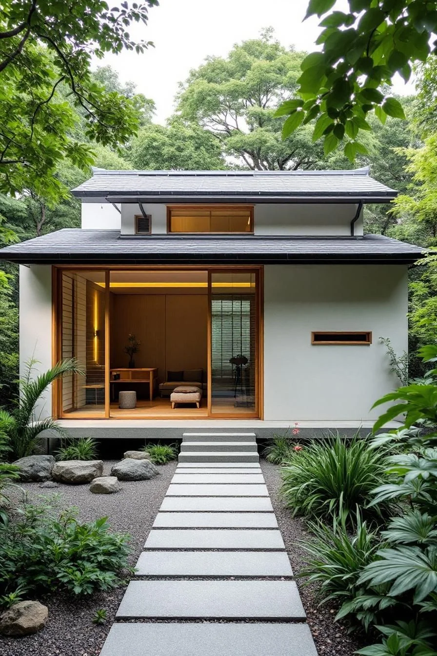 A Zen Retreat Wrapped in Greenery