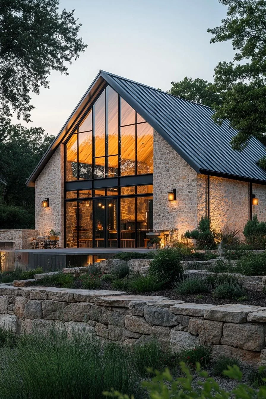 Windows That Define This Stone Barn