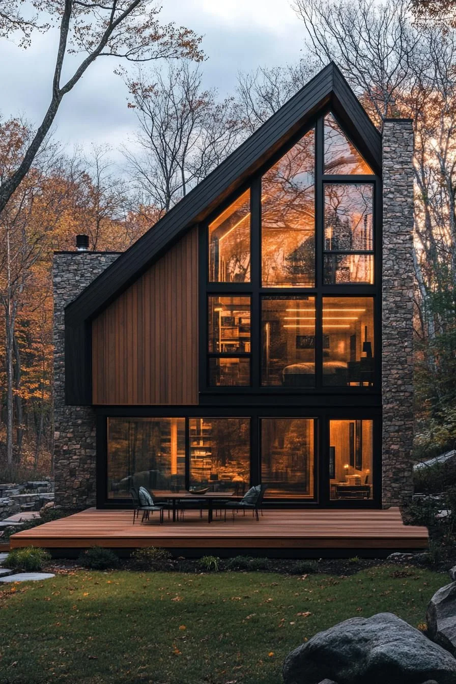 Rustic Cabin Design in the Forest