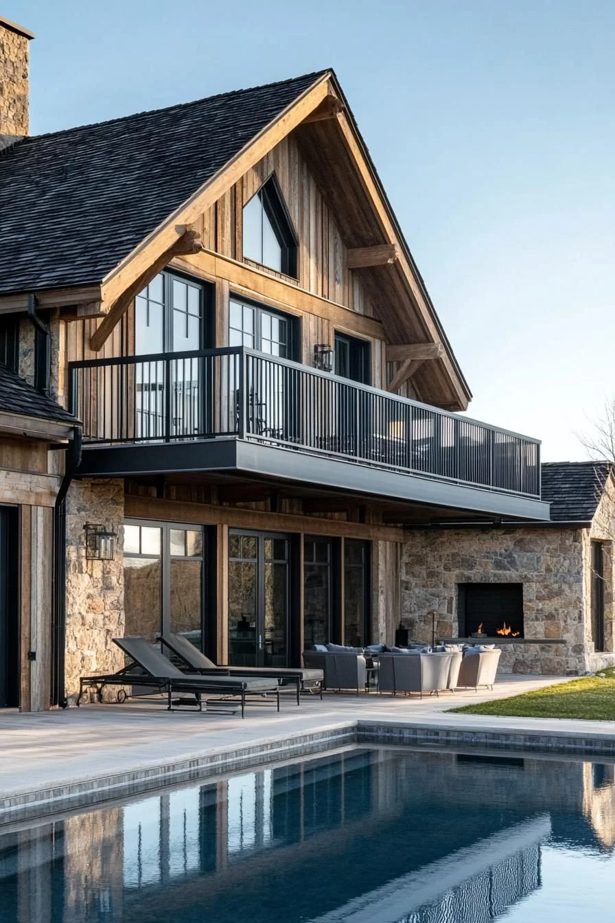 Stone Retreat by the Pool