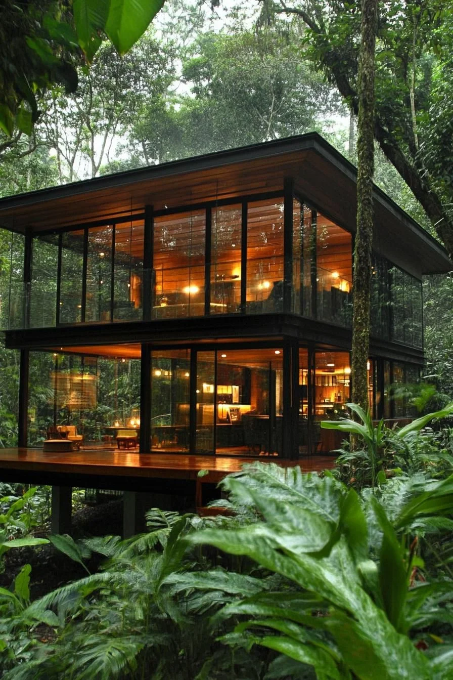 Glass-Walled Timber Cabin Escape - photo 3