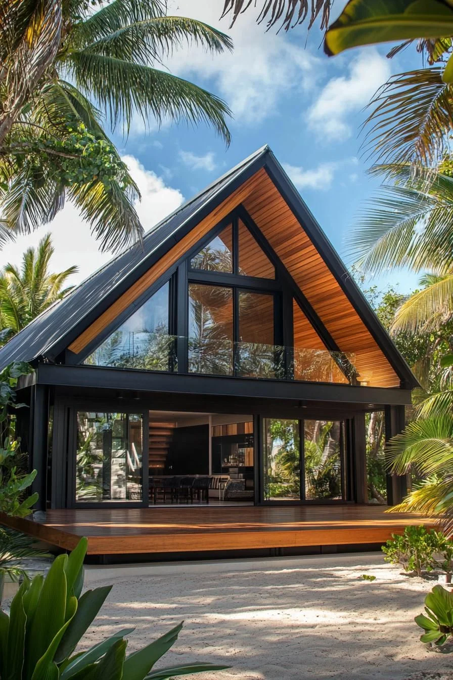 An A-Frame Oasis Among the Palms