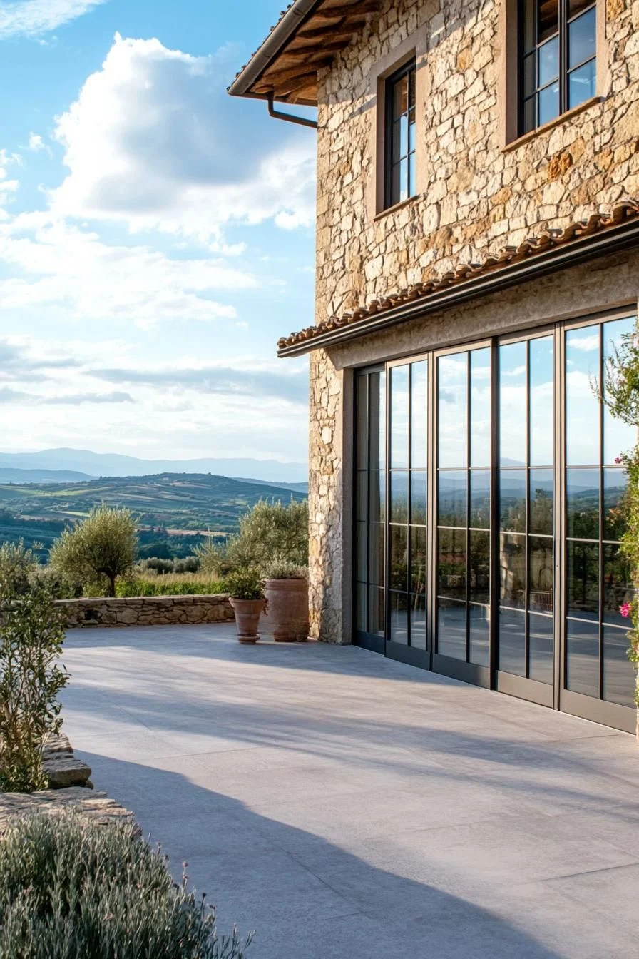 Stone House with a Scenic View