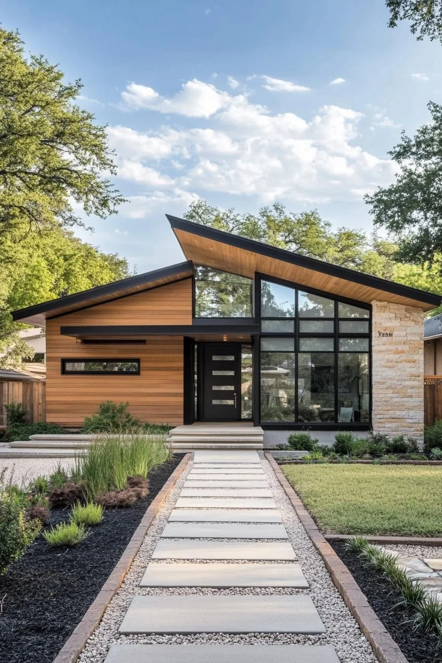 An Angular Timber Bungalow Retreat