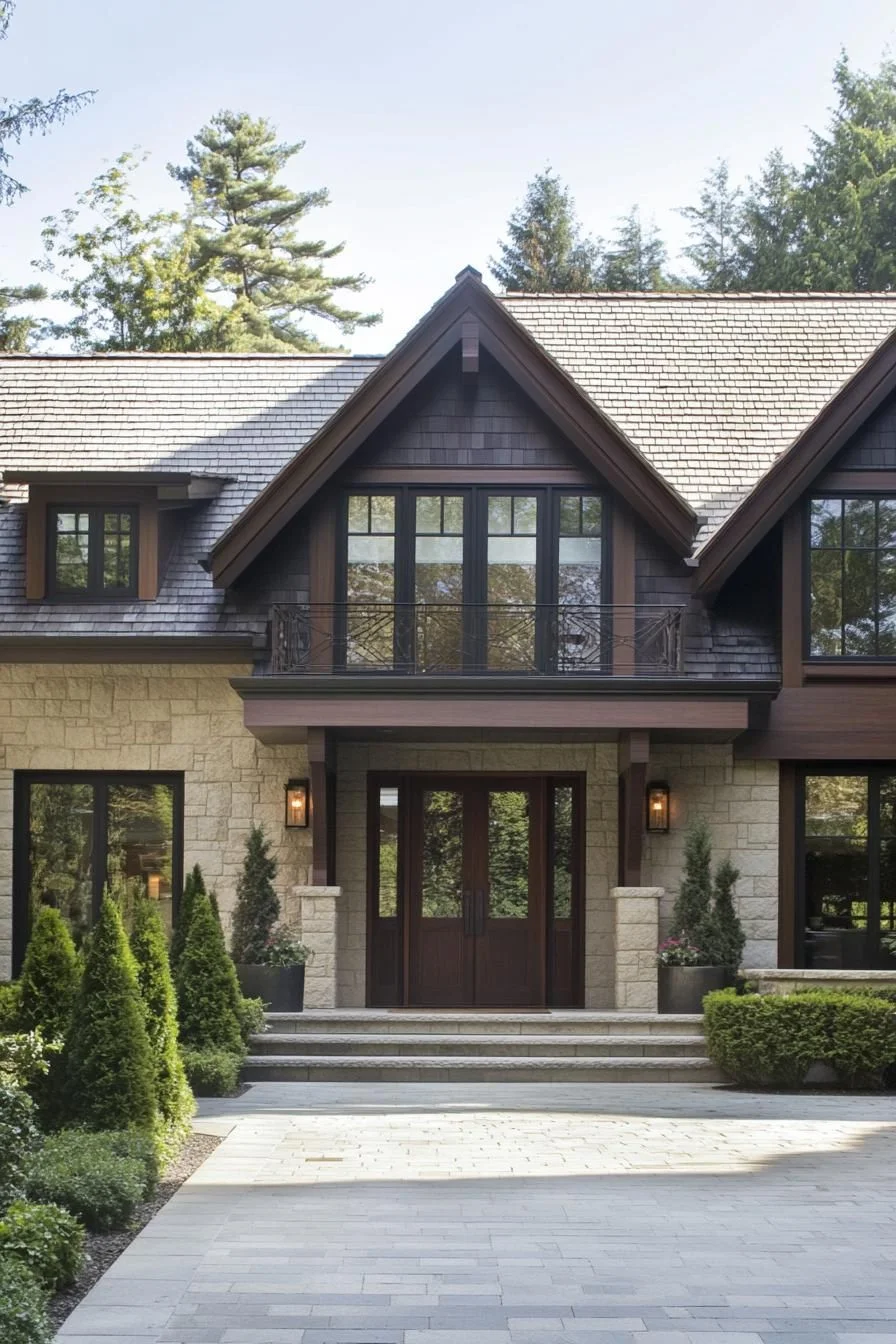 A Grand Gabled Home Among Pines