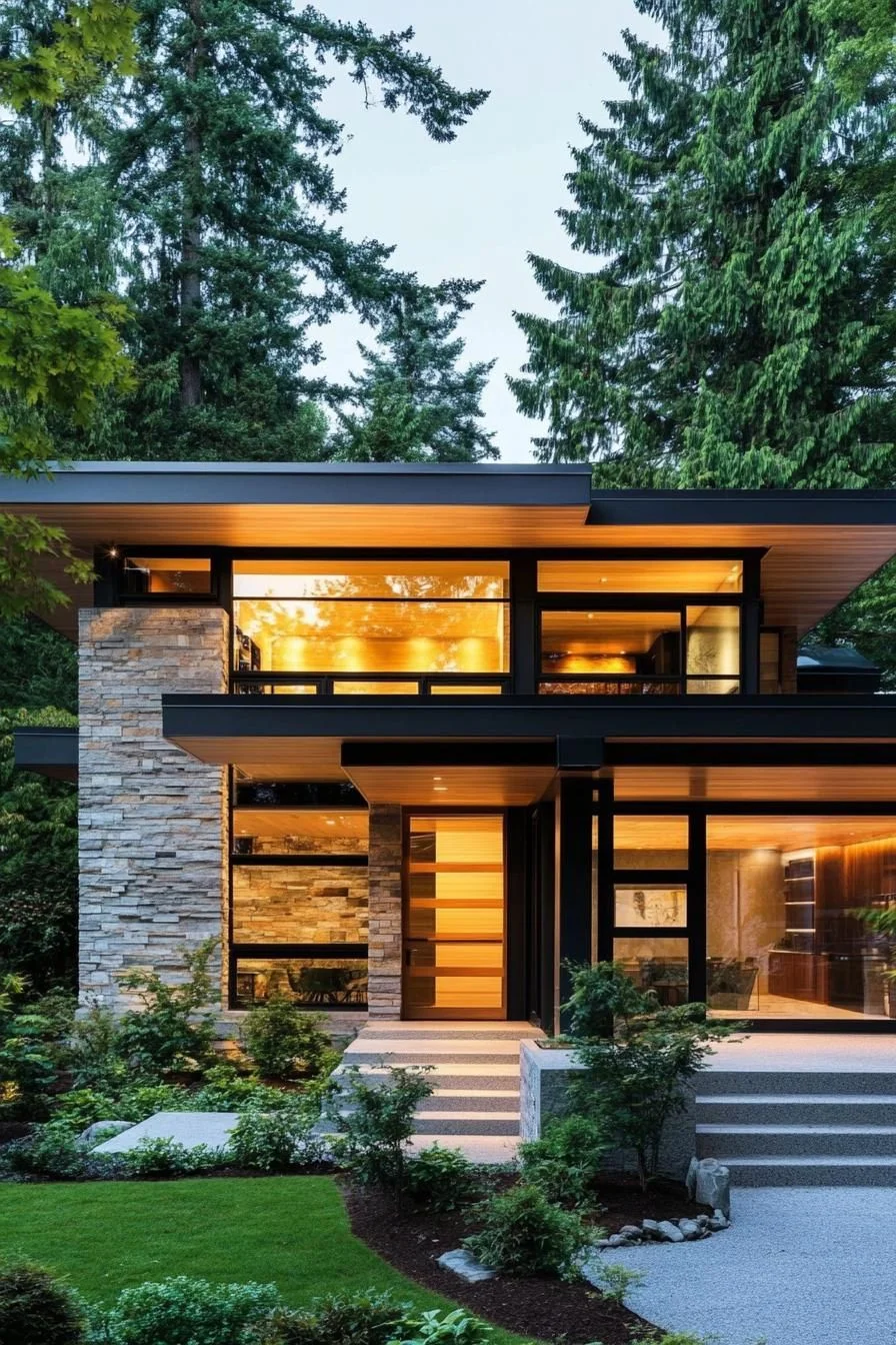 A Chic Cuboid in the Treetop Canopy