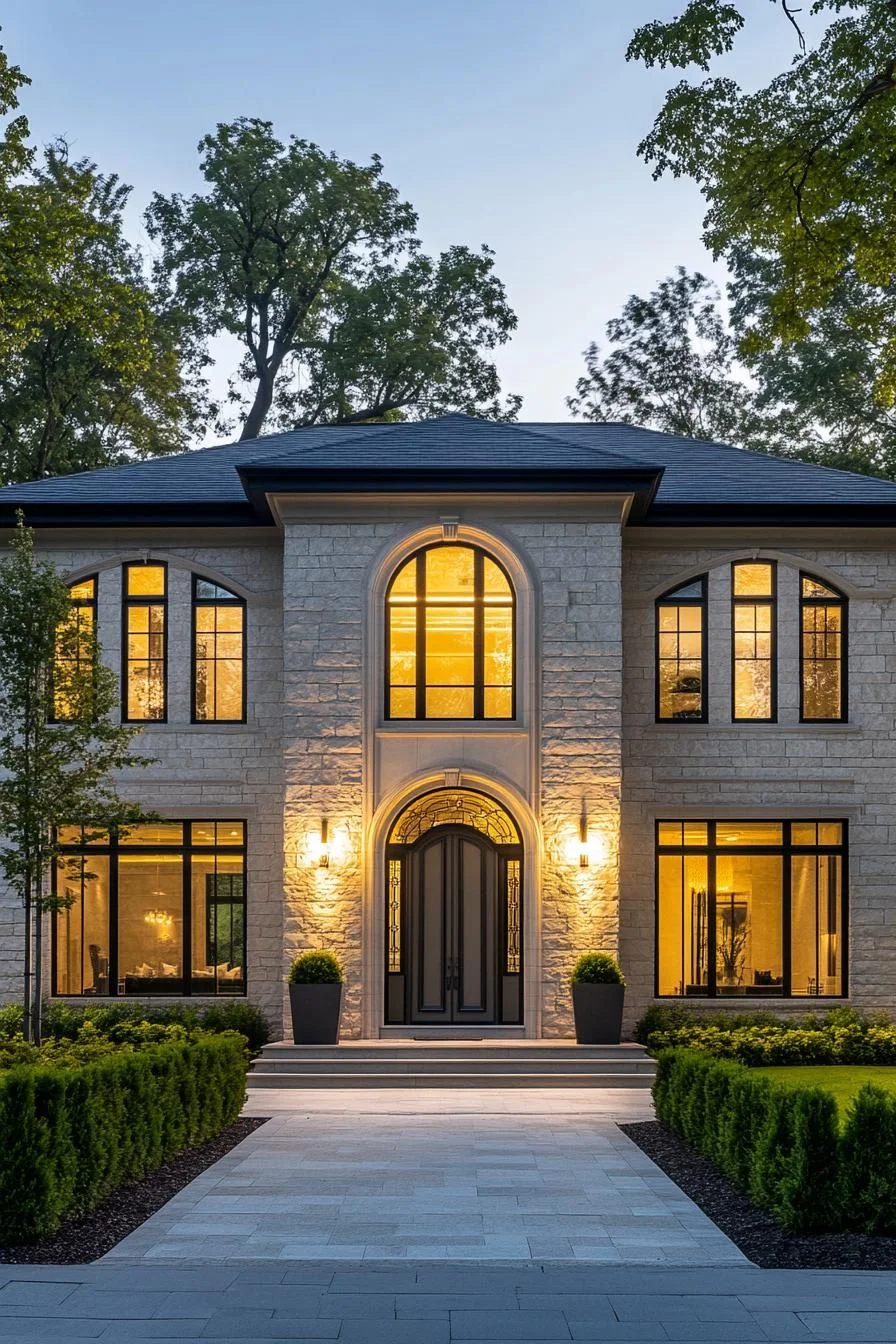 Radiant Manor With Shimmering Windows