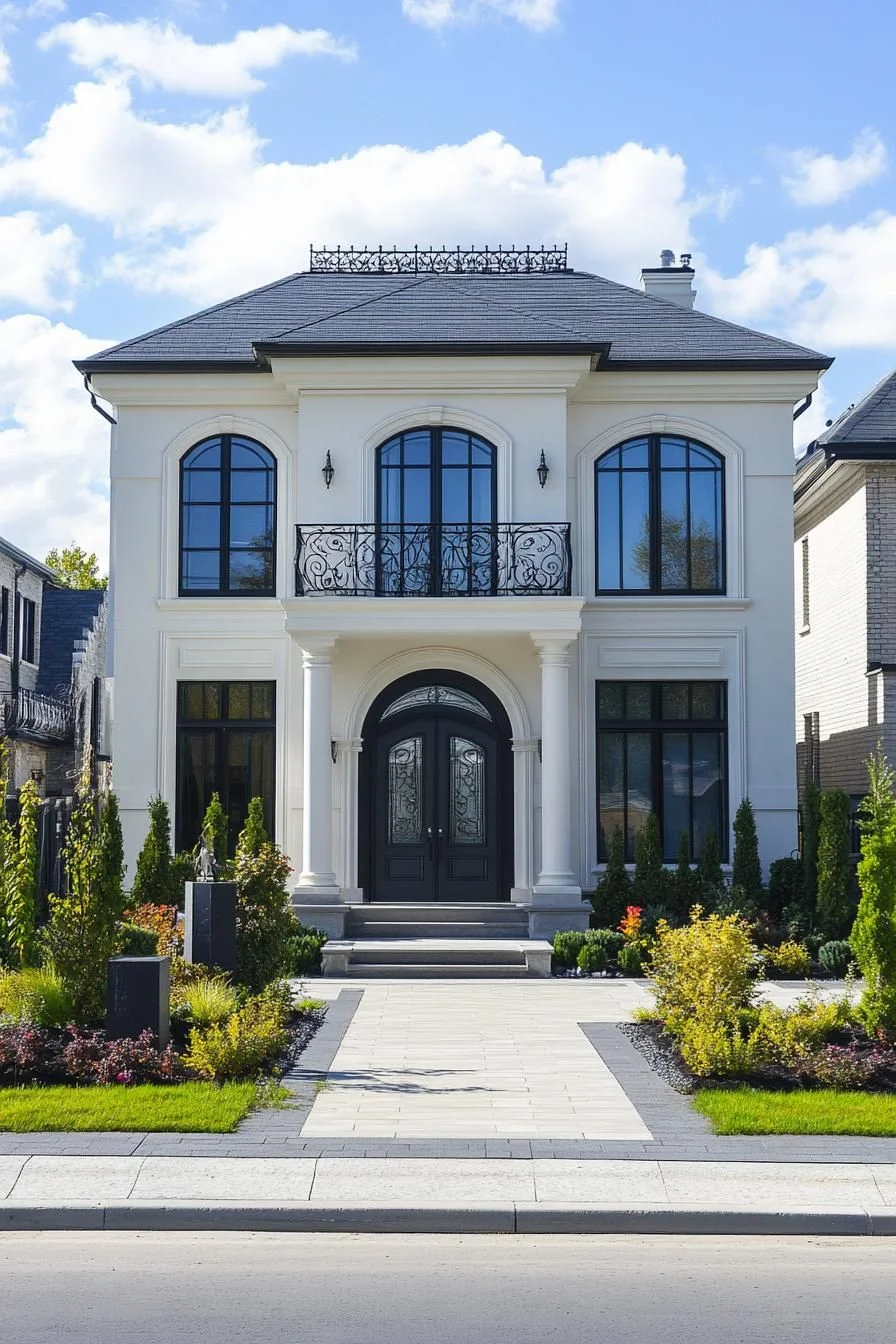 Modern French Facade With Clean Lines