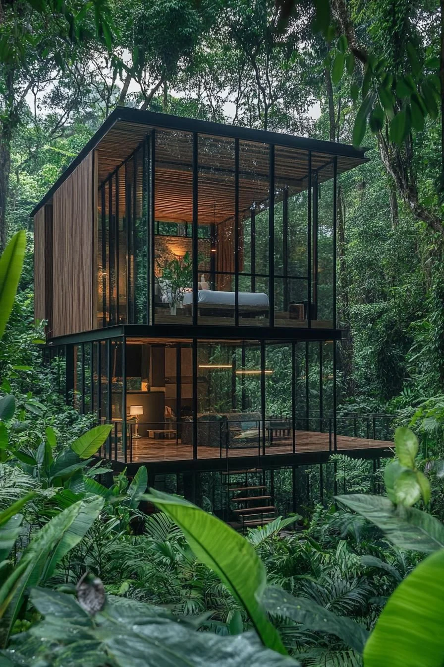 Glass-Walled Timber Cabin Escape - photo 2