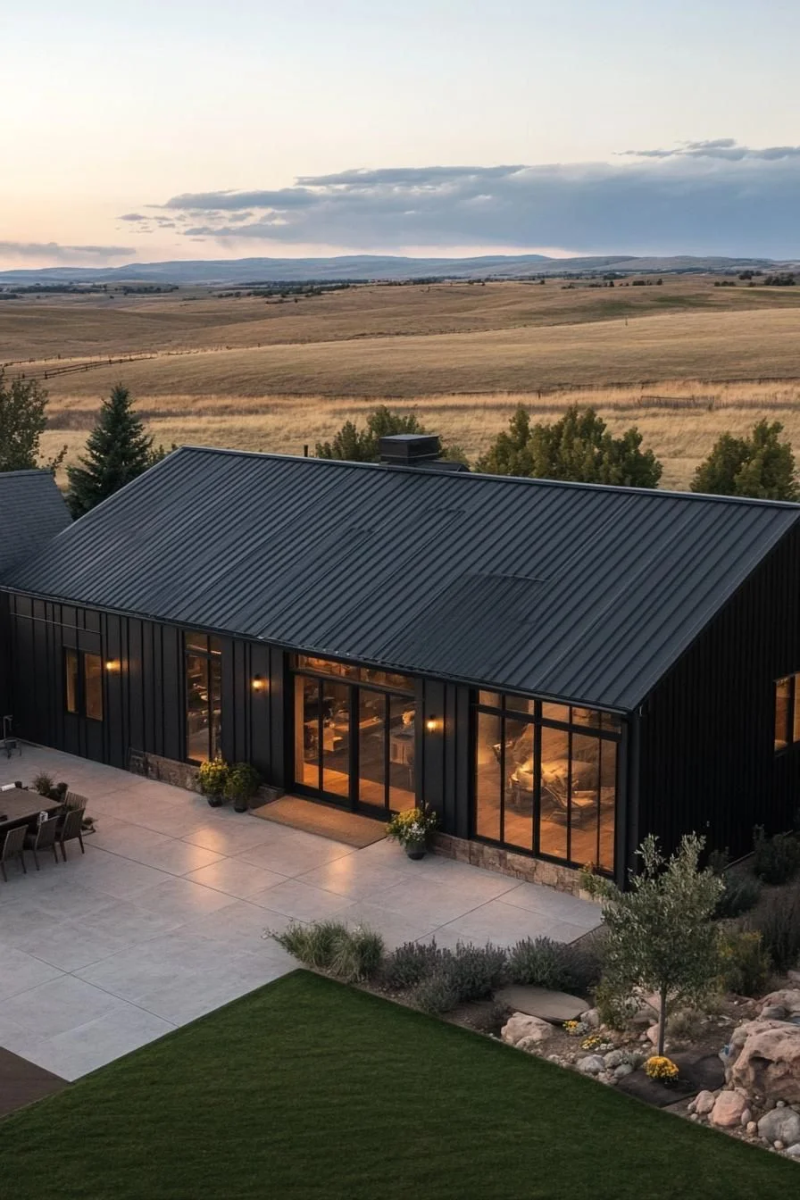 Elegant Ranch Expanse Under Cloudy Skies
