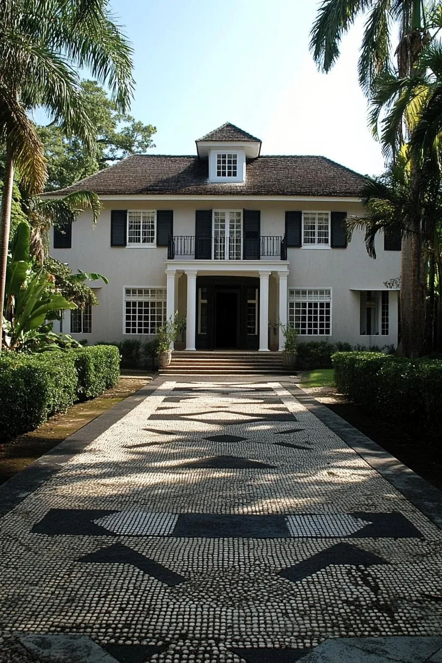 A Colonial Home With Tropical Touches