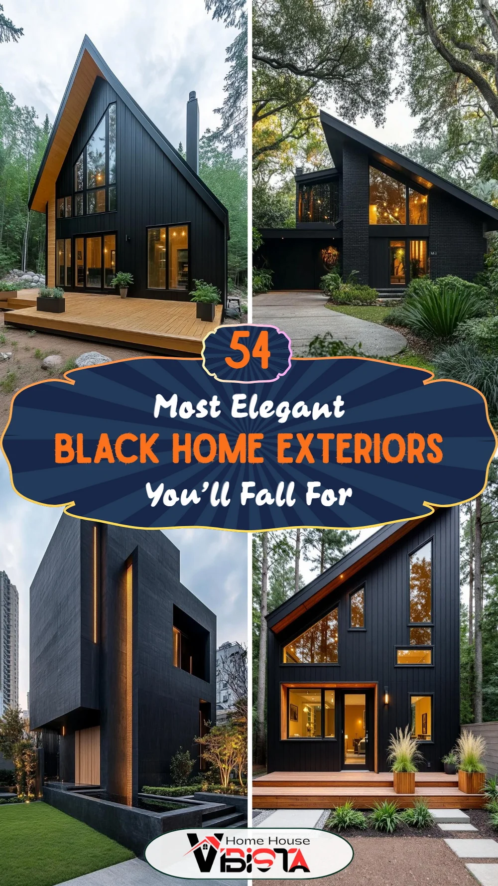 54 Most Elegant Black Home Exteriors You’ll Fall For