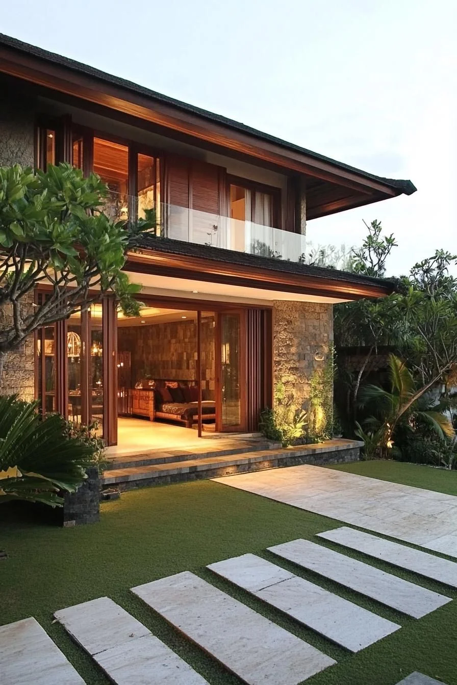 Tropical Twilight Retreat: Bali's Luminous Lodge