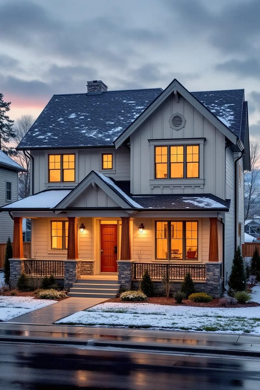 A Craftsman Porch Under the Stars