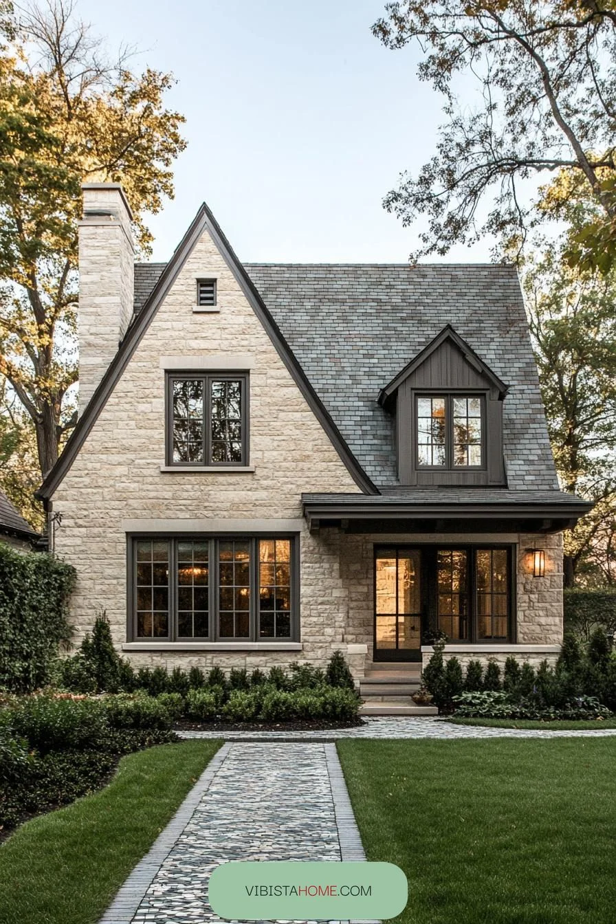 Pebble Pathway Stone Residence
