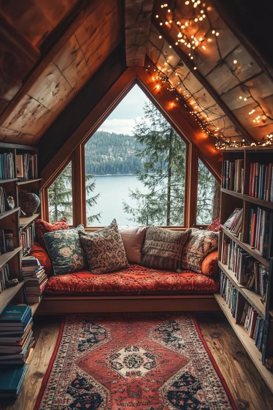 Pages and Pines at This Peak Retreat