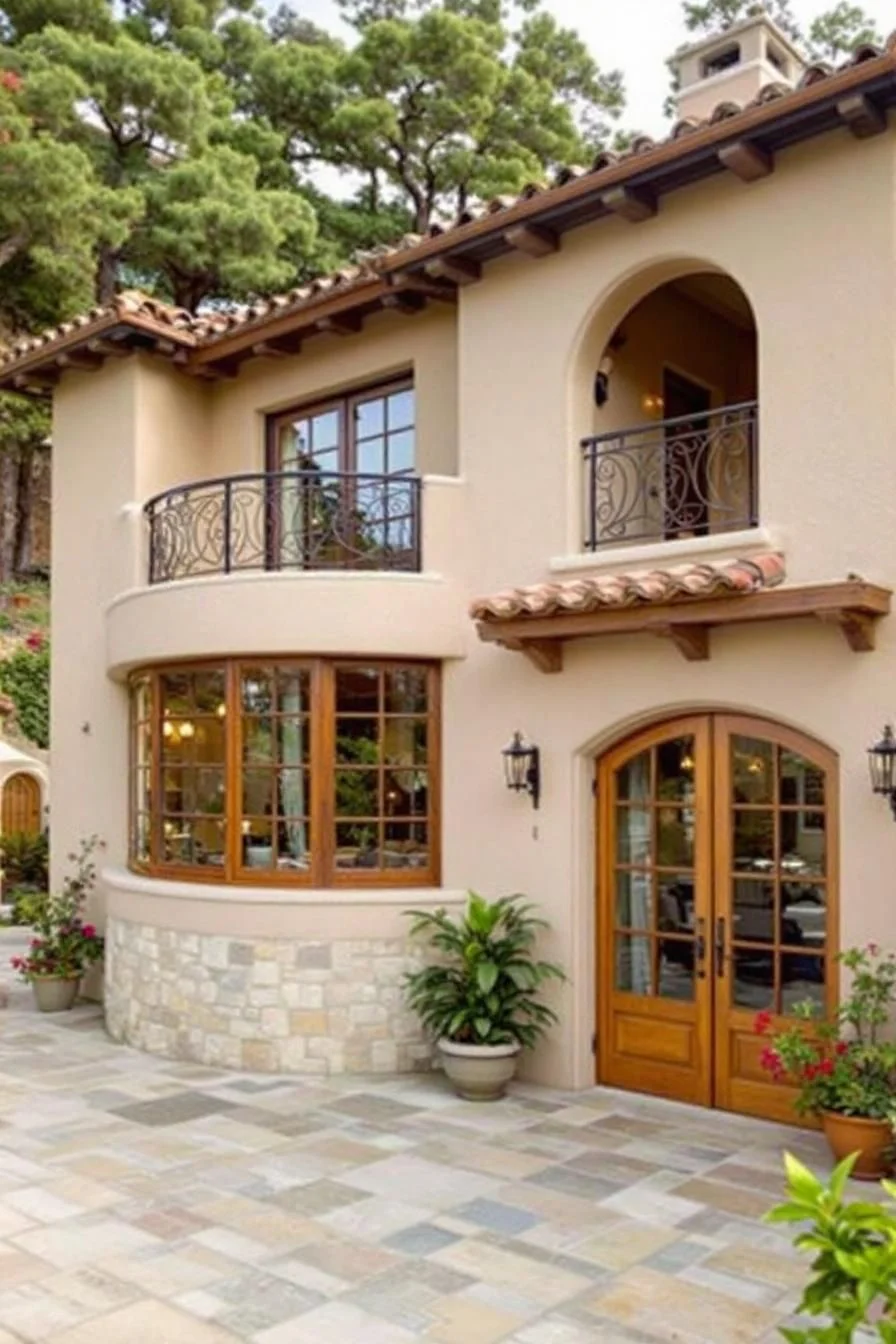 A Mediterranean Villa Warmed by Sunshine