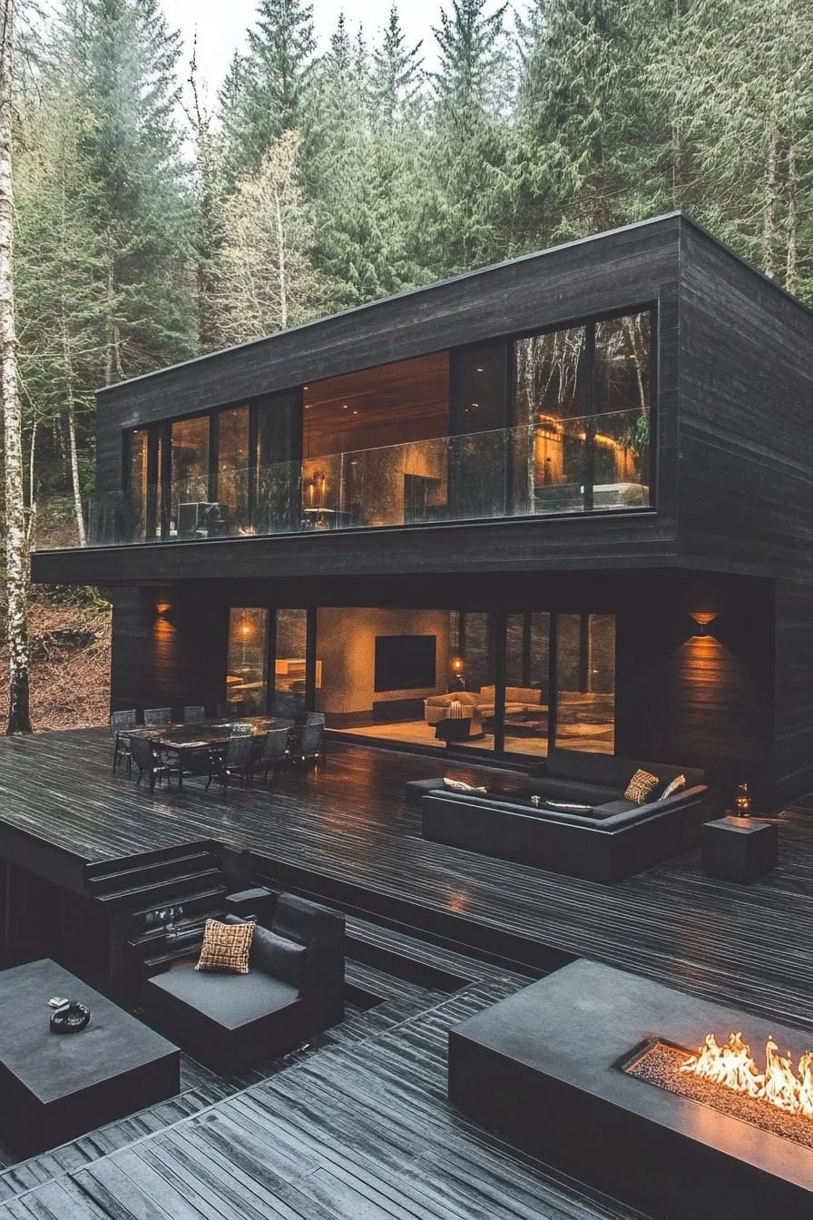 A Stylish Timber Escape in the Woods