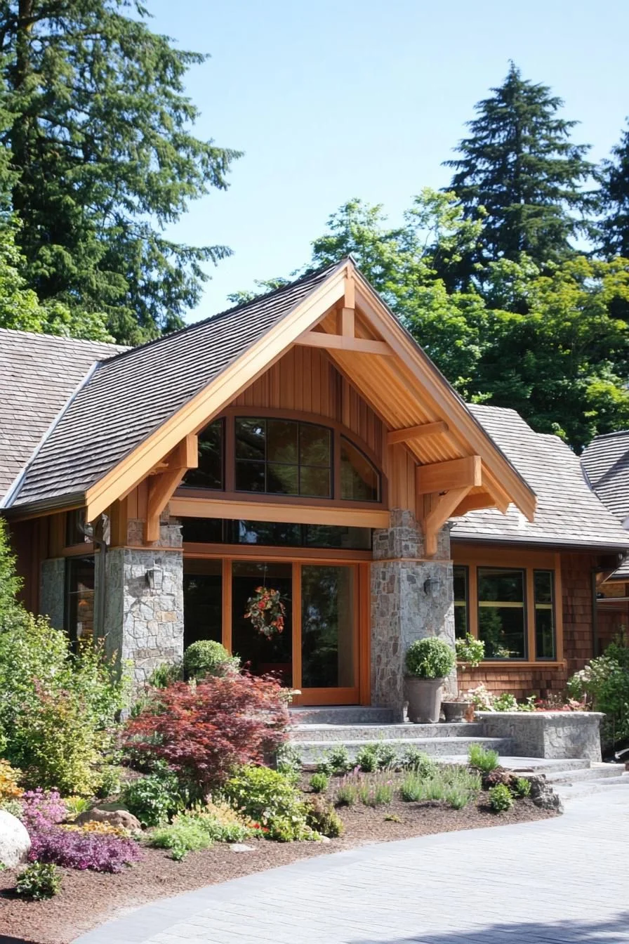 Stone and Timber in Woodland Symphony