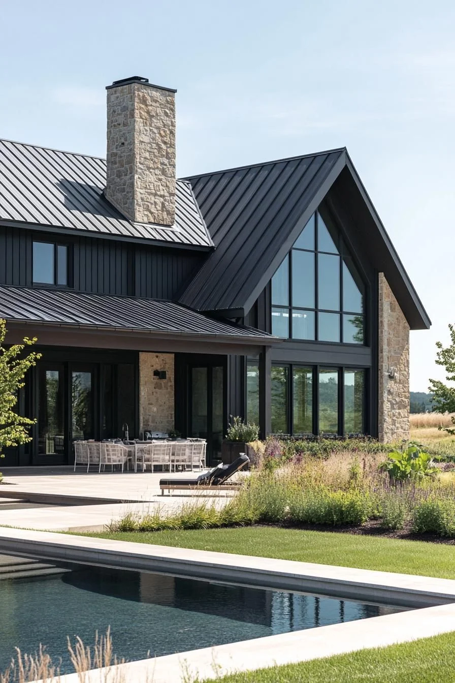 A Rustic Gabled Farmhouse With a Twist