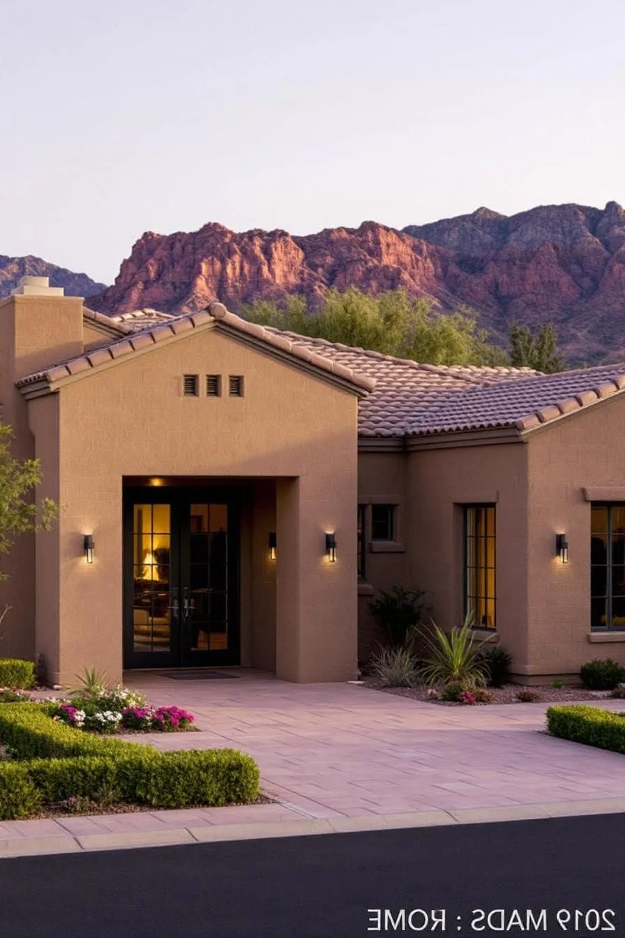 A Rustic Arizona Home at Sunset