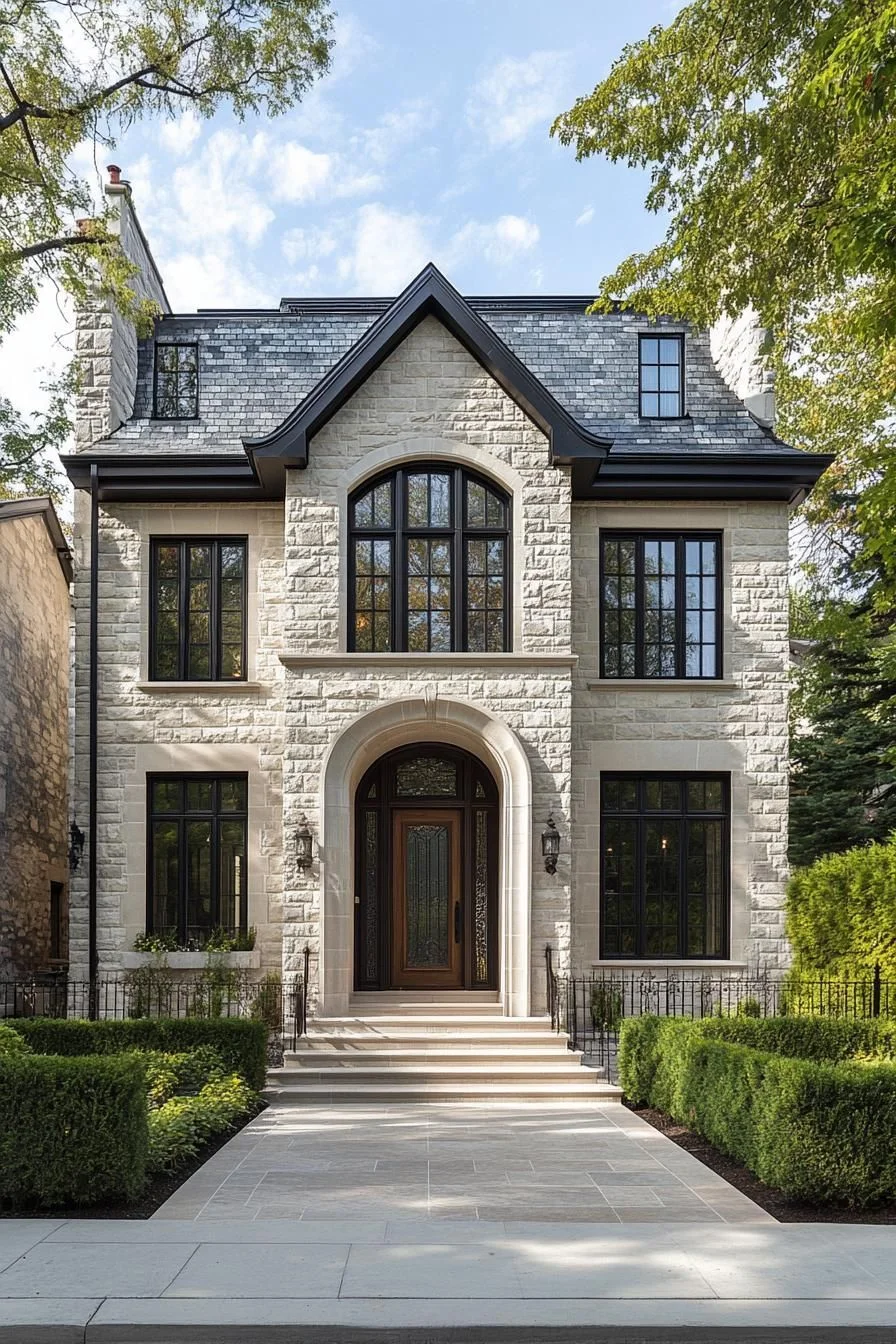 Stone Facade With French Character