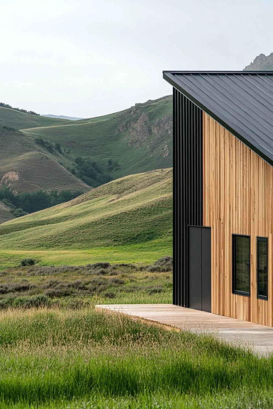 Industrial Steel Structure With Natural Wood Cladding - photo 3