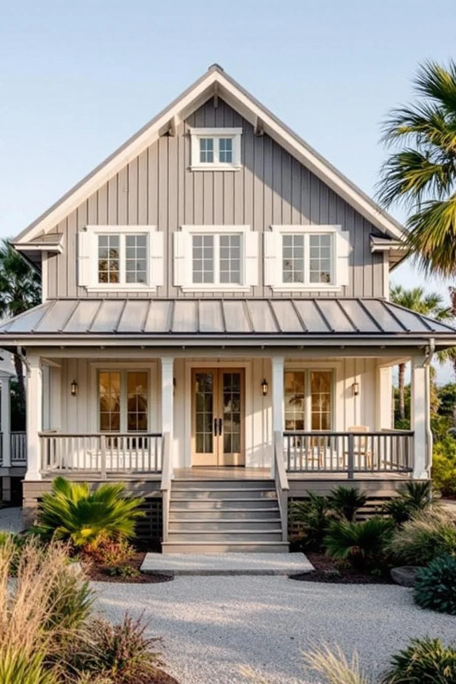 A Large Coastal House by the Shore