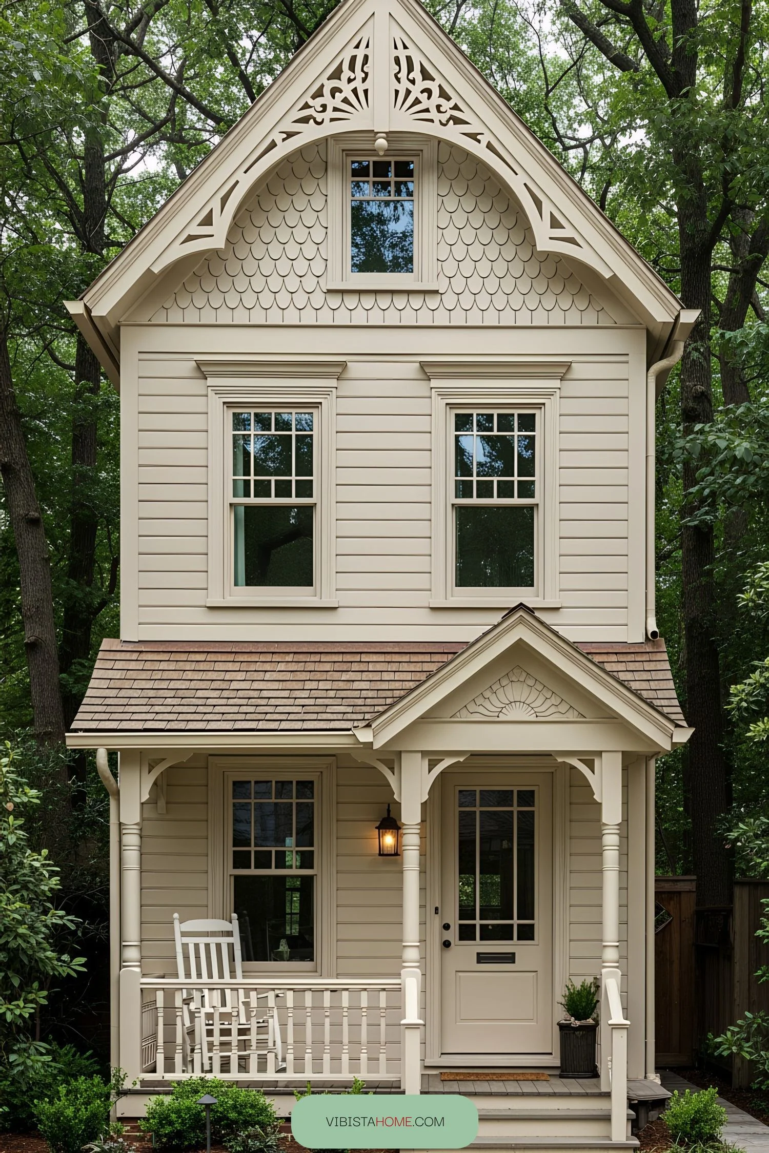 A Forest Hideaway with a Porch Swing