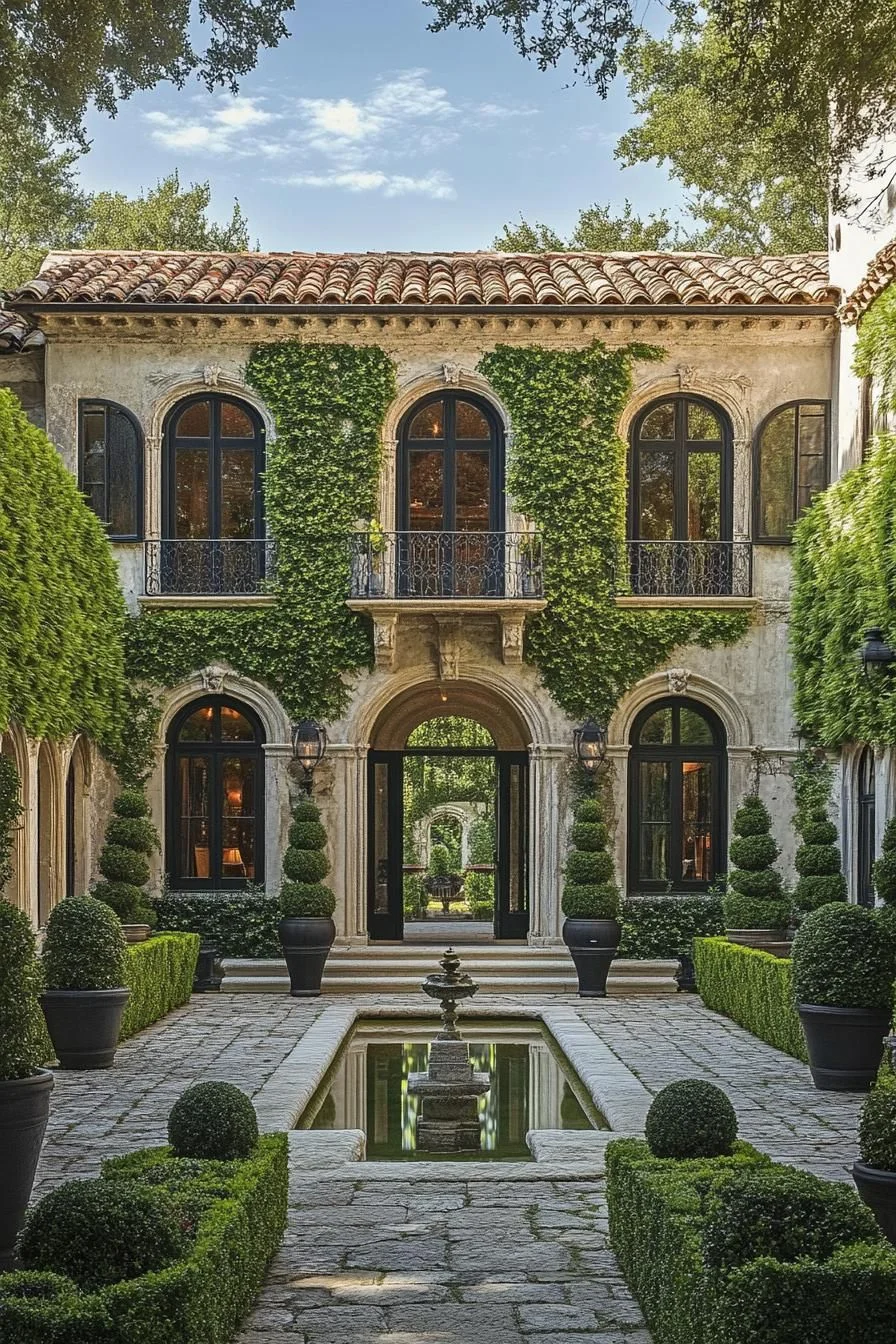 Classic Ivy Courtyard Haven
