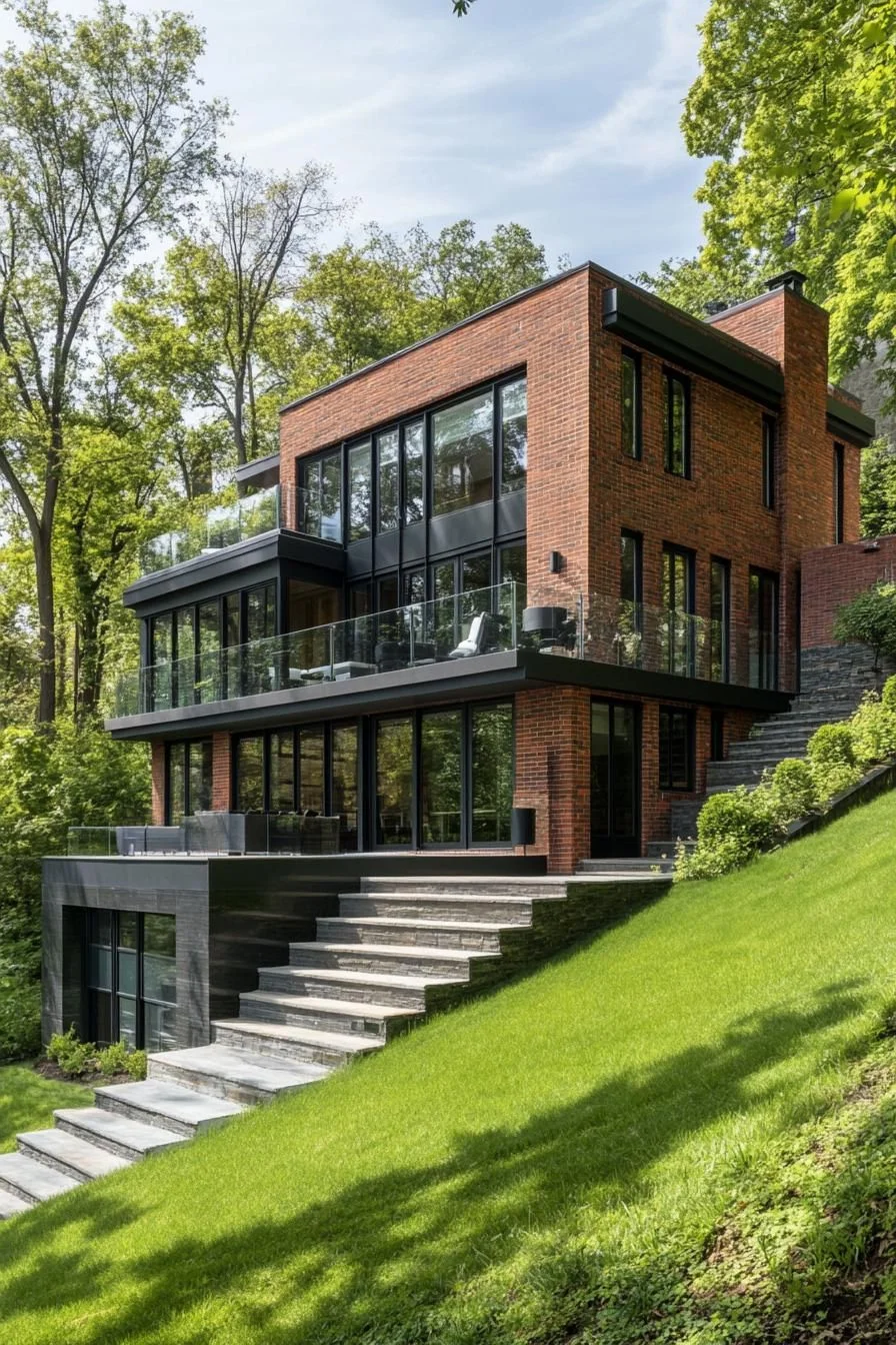 Hillside Slope House Design