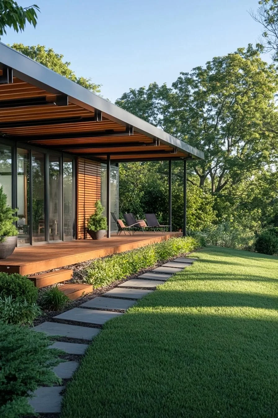 A Relaxing Retreat on a Green Veranda