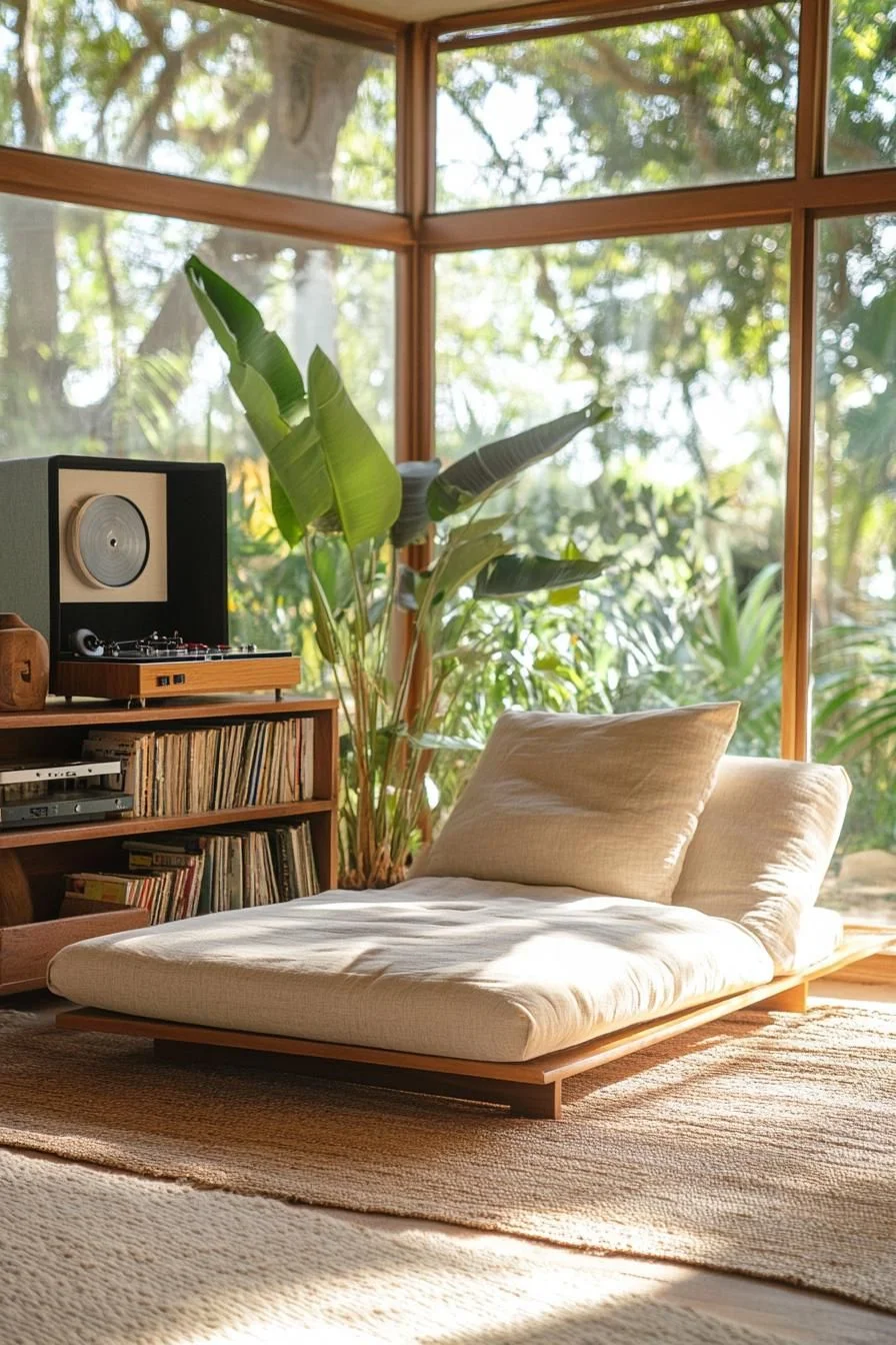 Sunny Mid-Century Living Room Nook