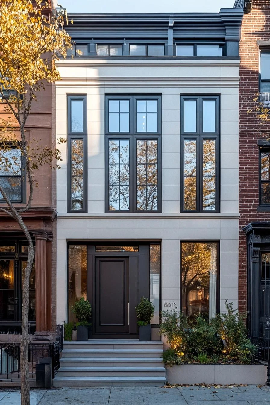 Tall Windows Define This Upscale Urban Haven